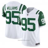 Maglia NFL Limited New York Jets Quinnen Williams Classic Alternato Vapor F.U.S.E. Bianco