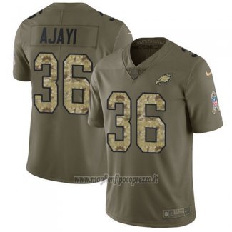 Maglia NFL Limited Philadelphia Eagles 36 Jay Ajayi 2017 Salute To Service Camuffamento