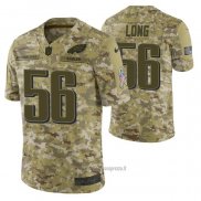 Maglia NFL Limited Philadelphia Eagles 56 Chris Long 2018 Salute To Service Camuffamento