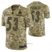 Maglia NFL Limited Pittsburgh Steelers 53 Maurkice Pouncey 2018 Salute To Service Camuffamento