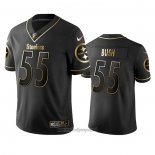 Maglia NFL Limited Pittsburgh Steelers Devin Bush Golden Edition Nero