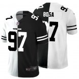 Maglia NFL Limited San Francisco 49ers Bosa White Black Split