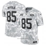 Maglia NFL Limited San Francisco 49ers George Kittle 2024 Salute To Service Grigio