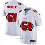Maglia NFL Limited San Francisco 49ers Warner Logo Dual Overlap Bianco