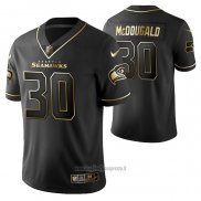 Maglia NFL Limited Seattle Seahawks Brad Mcdougald Golden Edition Nero