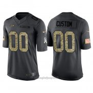 Maglia NFL Limited Seattle Seahawks Personalizzate 2016 Salute To Service Nero
