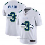 Maglia NFL Limited Seattle Seahawks Wilson Logo Dual Overlap Bianco