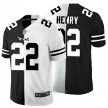 Maglia NFL Limited Tennessee Titans Henry Black White Split