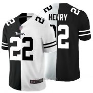 Maglia NFL Limited Tennessee Titans Henry Black White Split