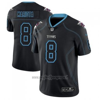 Maglia NFL Limited Tennessee Titans Marcus Mariota Nero Color Rush 2018 Lights Out
