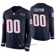 Maglia NFL New England Patriots Personalizzate Blu Therma Manica Lunga