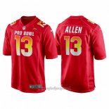 Maglia NFL Pro Bowl Los Angeles Chargers 13 Keenan Allen AFC 2018 Rosso
