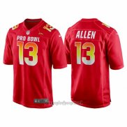 Maglia NFL Pro Bowl Los Angeles Chargers 13 Keenan Allen AFC 2018 Rosso