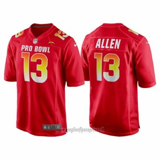Maglia NFL Pro Bowl Los Angeles Chargers 13 Keenan Allen AFC 2018 Rosso