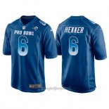 Maglia NFL Pro Bowl Los Angeles Rams 6 Johnny Hekker NFC 2018 Blu