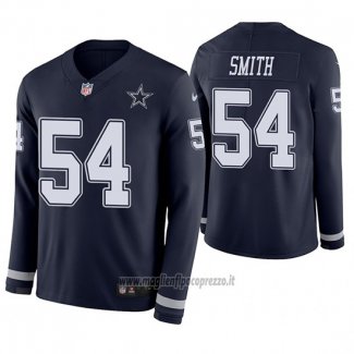 Maglia NFL Therma Manica Lunga Dallas Cowboys Jaylon Smith Blu