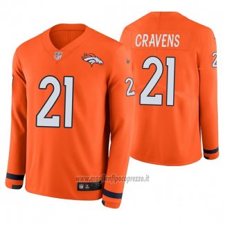 Maglia NFL Therma Manica Lunga Denver Broncos Su'a Cravens Arancione