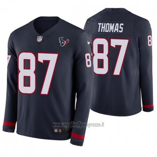 Maglia NFL Therma Manica Lunga Houston Texans Demaryius Thomas Blu