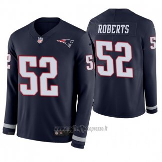 Maglia NFL Therma Manica Lunga New England Patriots Elandon Roberts Blu