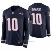 Maglia NFL Therma Manica Lunga New England Patriots Josh Gordon Blu