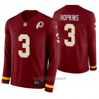 Maglia NFL Therma Manica Lunga Washington Commanders Dustin Hopkins Rosso
