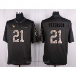 Maglia NFL Anthracite Arizona Cardinals Peterson 2016 Salute To Service
