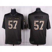 Maglia NFL Anthracite Baltimore Ravens Mosley Apagado Salute To Service 2016 Grigio