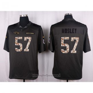Maglia NFL Anthracite Baltimore Ravens Mosley Apagado Salute To Service 2016 Grigio
