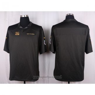 Maglia NFL Anthracite Cincinnati Bengals Apagado Salute To Service Grigio