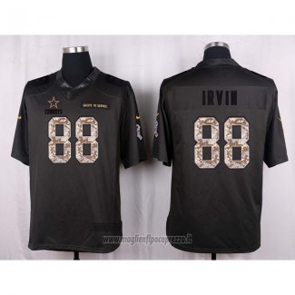 Maglia NFL Anthracite Dallas Cowboys Irvin 2016 Salute To Service
