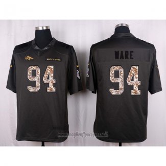 Maglia NFL Anthracite Denver Broncos Ware 2016 Salute To Service