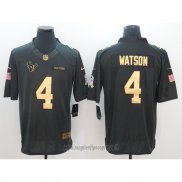 Maglia NFL Anthracite Houston Texans 4 Watson Limited Gold Nero