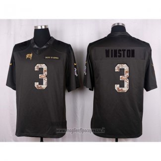 Maglia NFL Anthracite Tampa Bay Buccaneers Winston 2016 Salute To Service
