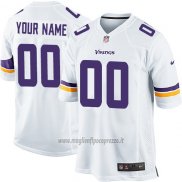 Maglia NFL Bambino Minnesota Vikings Personalizzate Bianco