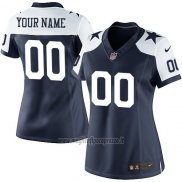 Maglia NFL Donna Dallas Cowboys Personalizzate Blu Bianco