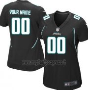 Maglia NFL Donna Jacksonville Jaguars Personalizzate Nero