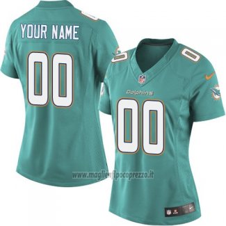 Maglia NFL Donna Miami Dolphins Personalizzate Verde