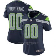 Maglia NFL Donna Seattle Seahawks Personalizzate Blu