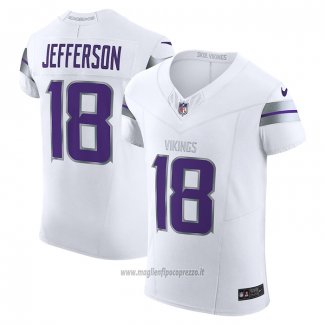 Maglia NFL Elite Minnesota Vikings Justin Jefferson Alternato Vapor F.U.S.E. Bianco