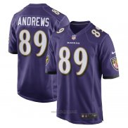 Maglia NFL Game Baltimore Ravens 89 Mark Andrews Viola