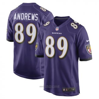 Maglia NFL Game Baltimore Ravens 89 Mark Andrews Viola