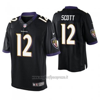 Maglia NFL Game Baltimore Ravens Jaleel Scott Nero