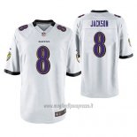 Maglia NFL Game Baltimore Ravens Lamar Jackson Bianco