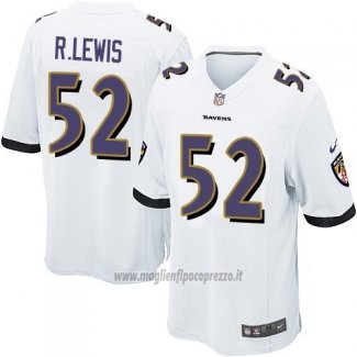 Maglia NFL Game Baltimore Ravens R.lewis Bianco