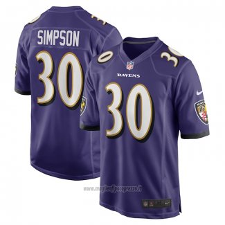 Maglia NFL Game Baltimore Ravens Trenton Simpson Viola