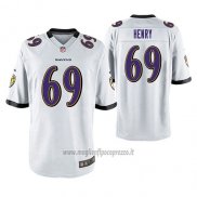 Maglia NFL Game Baltimore Ravens Willie Henry Bianco