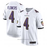 Maglia NFL Game Baltimore Ravens Zay Flowers Bianco