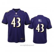 Maglia NFL Game Bambino Baltimore Ravens Justice Hill Viola