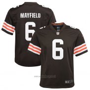 Maglia NFL Game Bambino Cleveland Browns Baker Mayfield Marrone3
