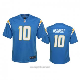 Maglia NFL Game Bambino Los Angeles Chargers Justin Herbert Powder Blu
